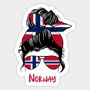 Norway girl, Norway Flag, Norway gift heritage,   Norwegian girlfriend, Sticker